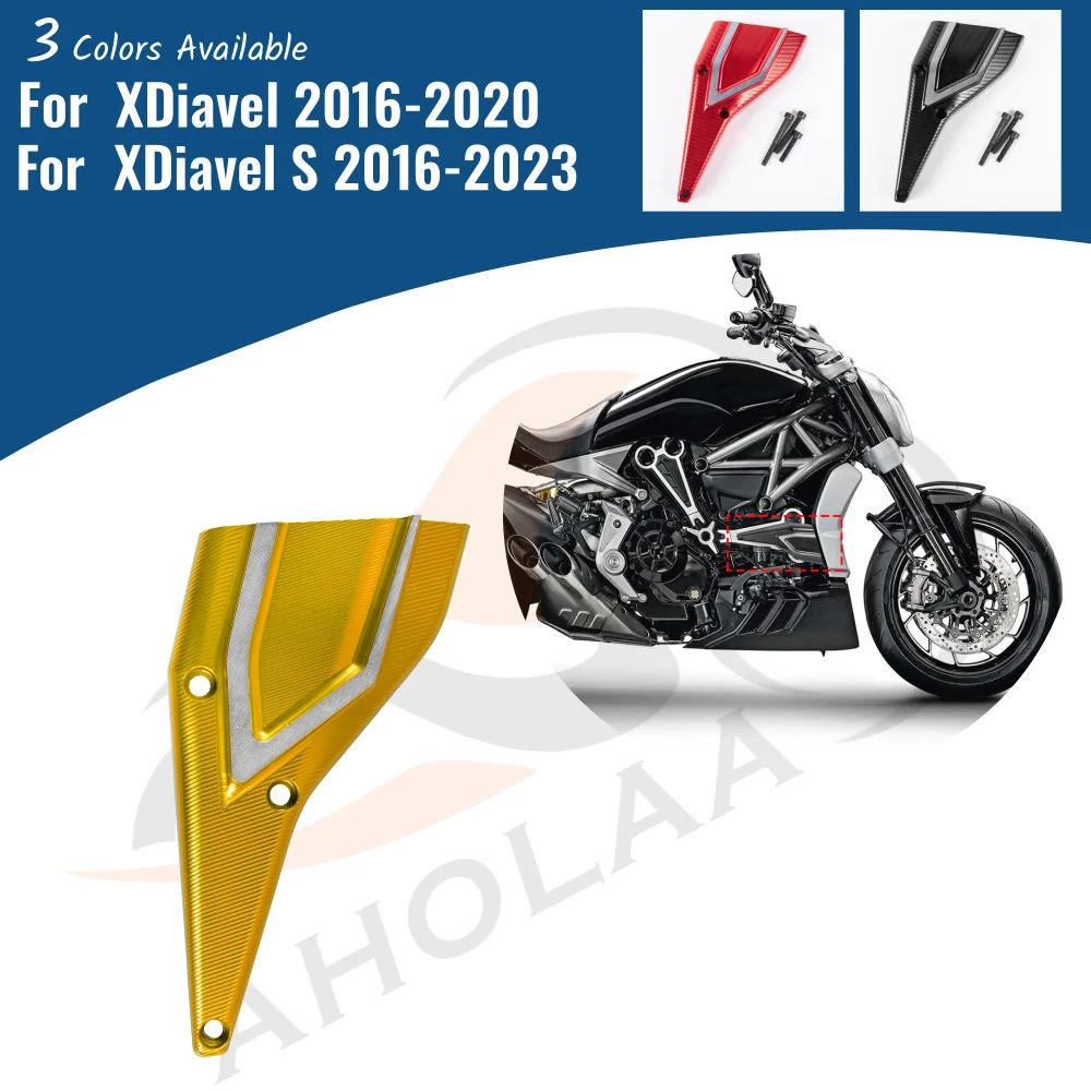AHOLAA Ducati XDiavel 2016〜2020 XDiavel S 2016〜2023対応 アルミ吸気グリル ラジエーターフレームサイドカバーブラケット