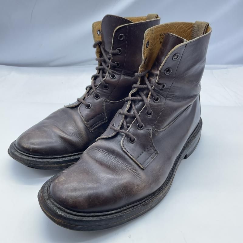 【中古】Tricker's　BURFORD レースアップブーツ 8 1/2 ブラウン[19]