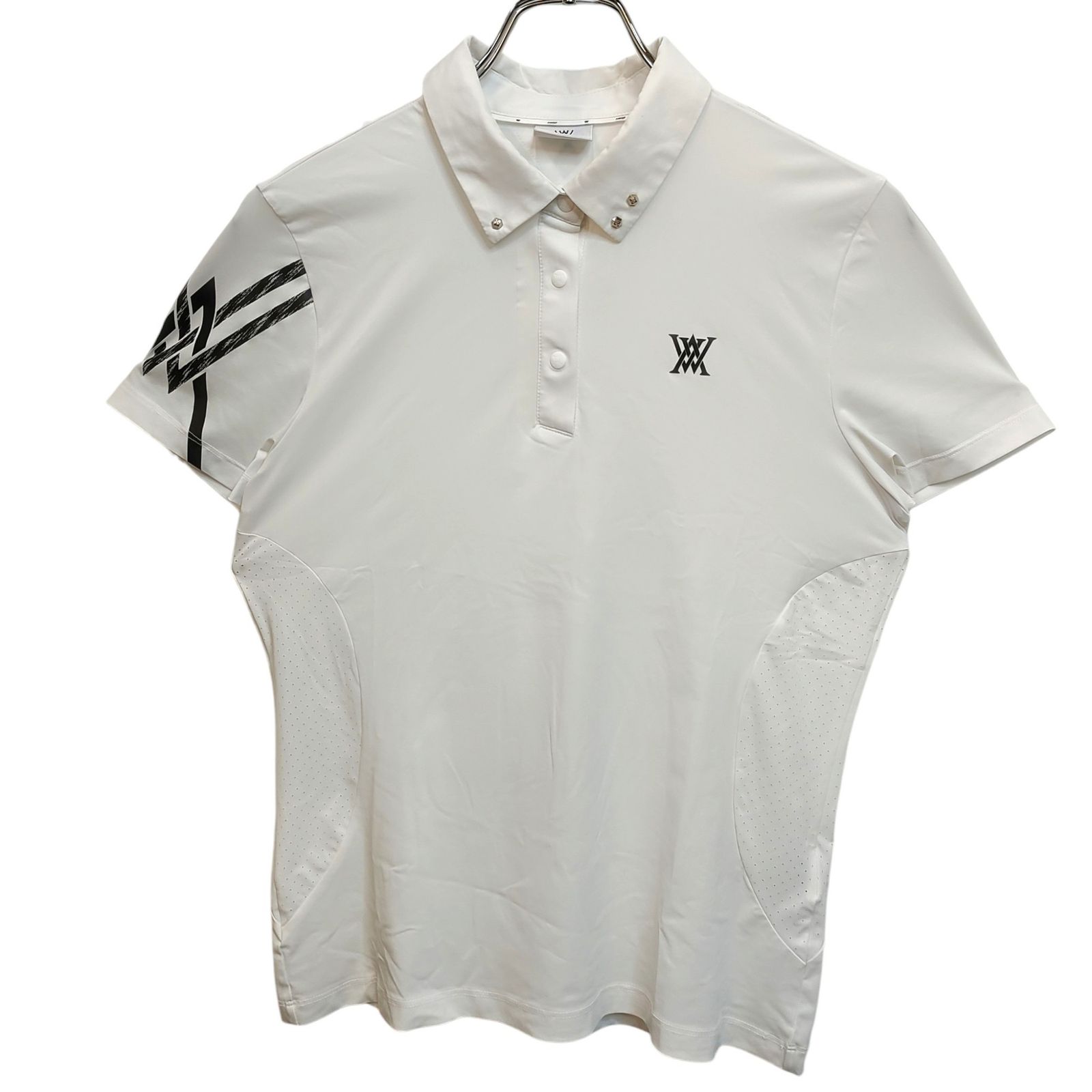 ANEW GOLF アニュー ゴルフ SM LOGO POINT SHORT TSHIRT 半袖