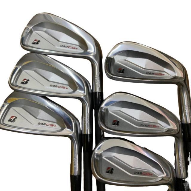 【中古】 ブリヂストン BRIDGESTONE 242CB+ 6S アイアンセット IR 純正特注シャフト (フレックスS) メンズ 男性用 右利き 右用 Cランク ゴルフクラブ