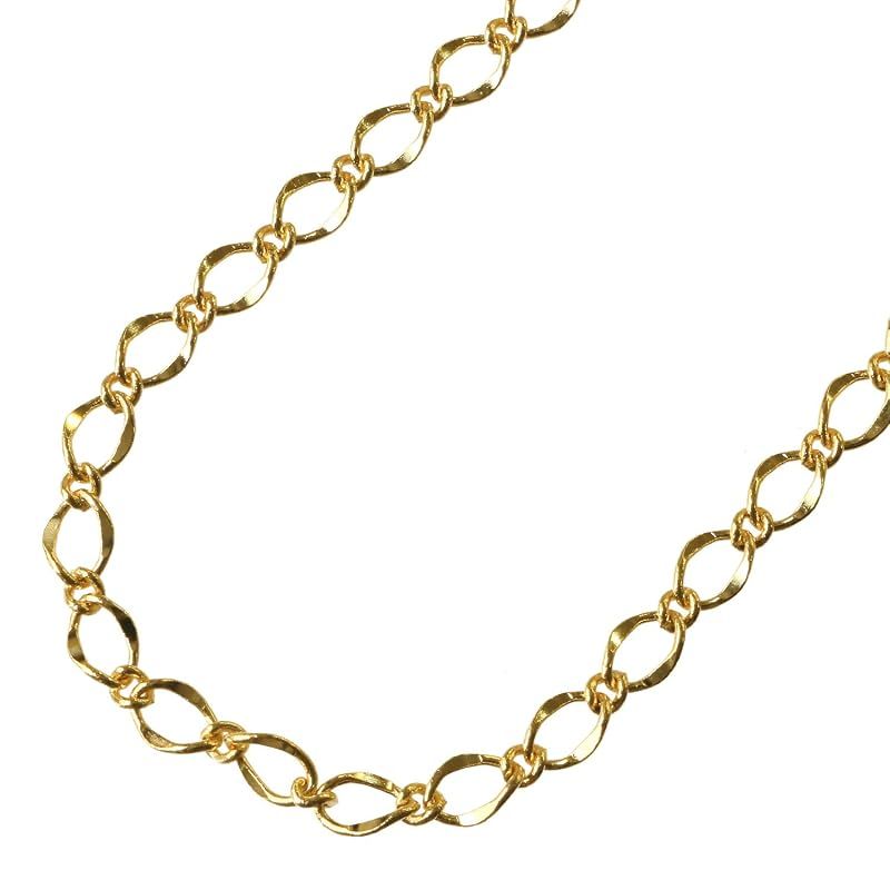 日本紐釦貿易(Nippon Chuko) ネックレスチェーン 3mの切売カット 約/径線1mm 内径3mm ゴールド KH65 0