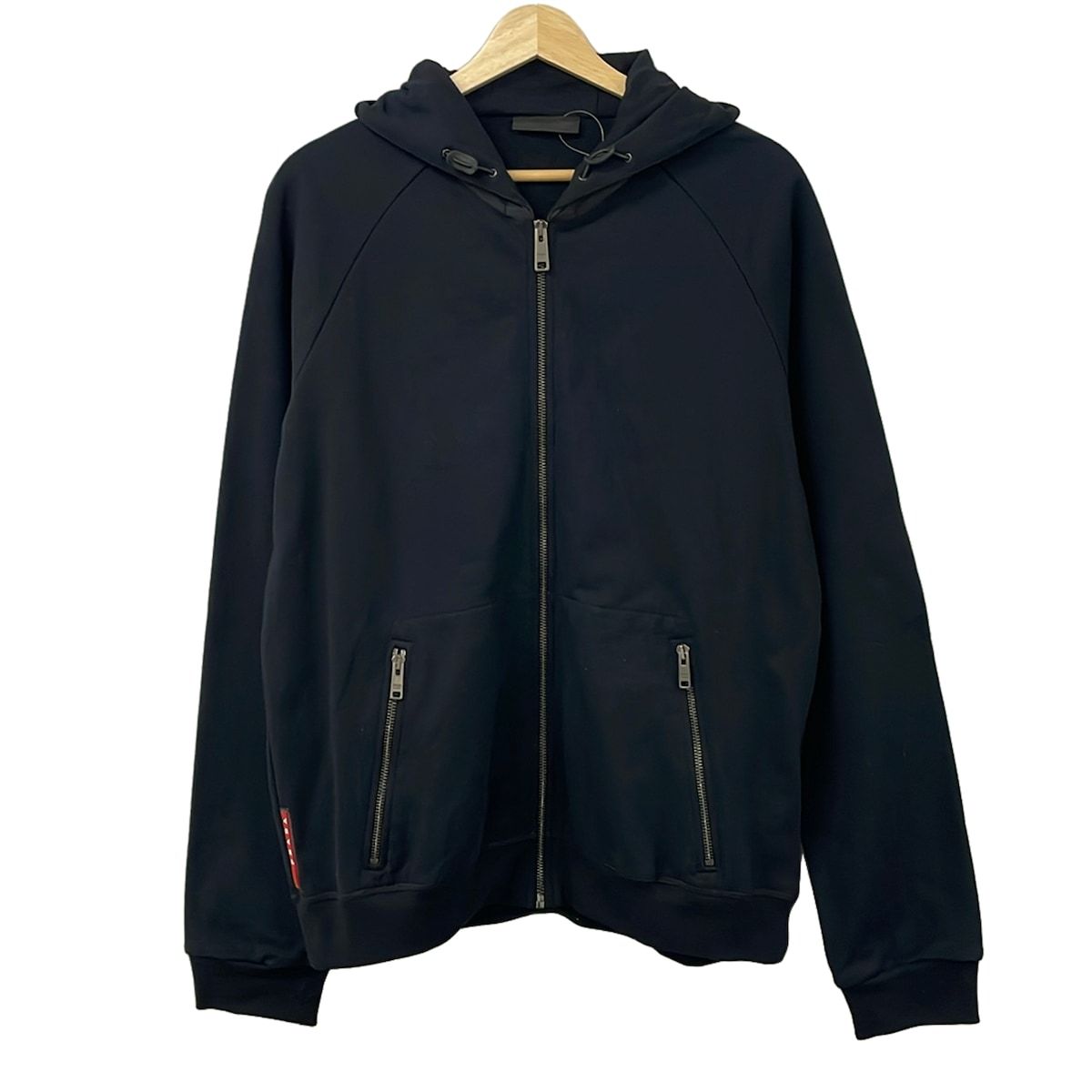 PRADA SPORT(プラダスポーツ) パーカー サイズXL メンズ美品 - SJC185 黒 長袖