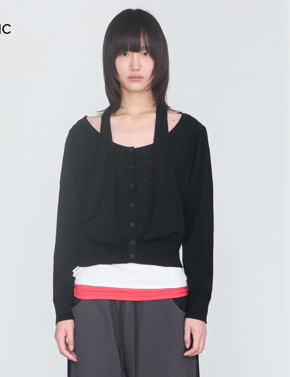 セリック 2way ニット カーディガン ブラック 7,363円
