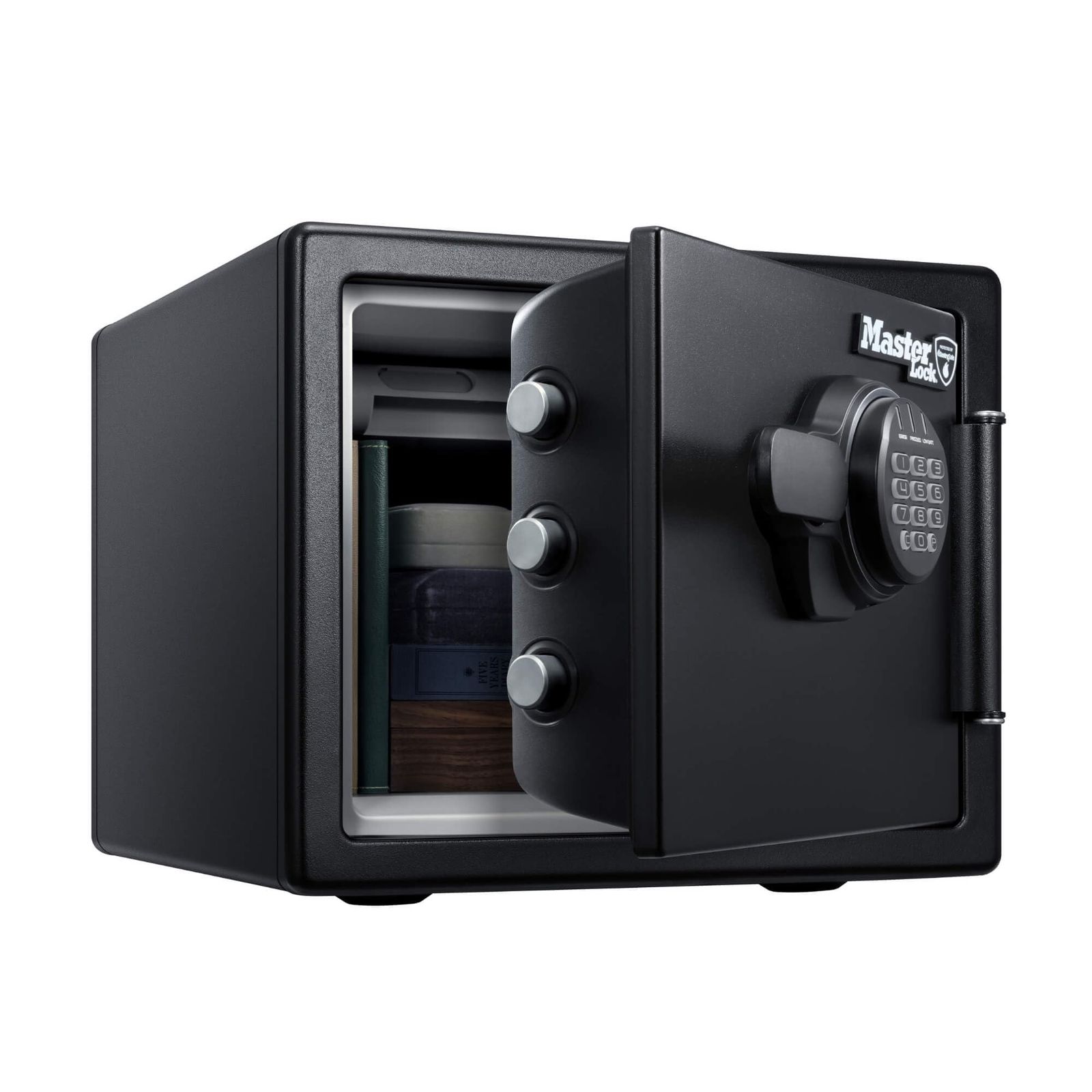 【オンライン限定】 Master Lock (マスターロック) 金庫 家庭用 UL規格 1時間 耐火 耐水 22.8L A4 テンキー トレイ ブラック LFW082FTCt b79df0df 44,584円