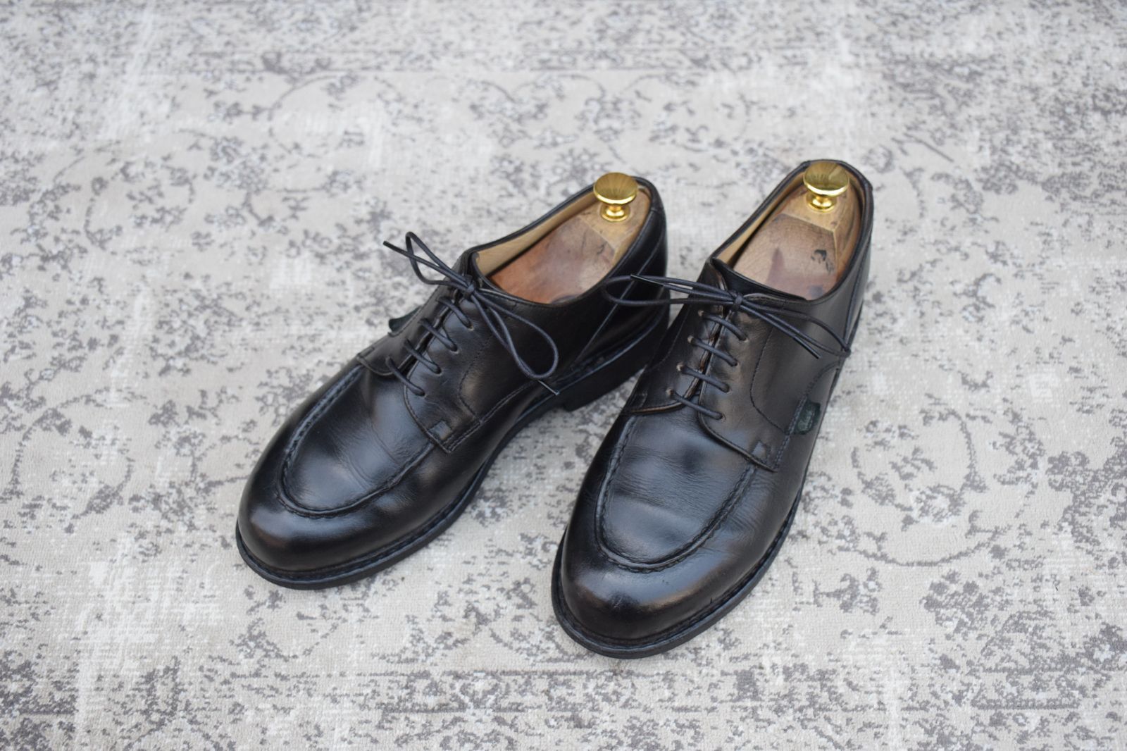 Paraboot パラブーツ CHAMBORD シャンボード Uチップ 外羽根 黒 ブラック UK6.5 / 25.0cm【Ｗ3573】 24,420円