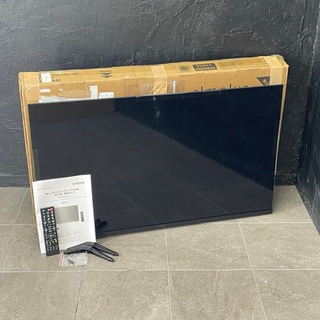 43V型 液晶テレビ 【中古】動作保証 美品 simplus SP-43TVD-01 2024年製 外付けハードディスク録画対応 シンプラス 077030/24128