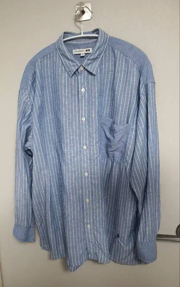 110) UNIQLO ユニクロ jw Kinloch Anderson(キンロックアンダーソン) リネン ストライプ シャツ サイズ 2