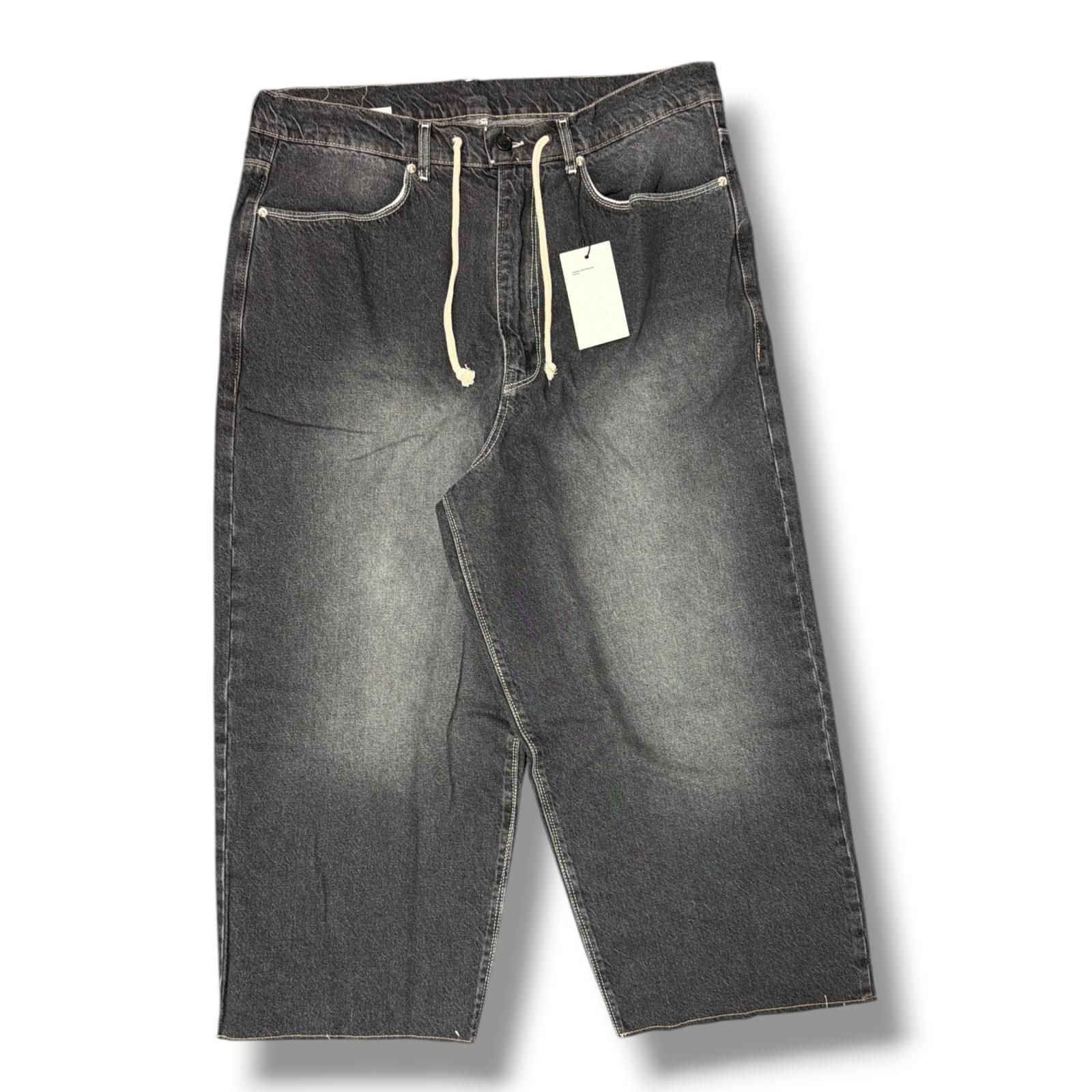 参考上代45276円 未使用 CAMIEL FORTGENS BIG JEANS ビッグジーンズ デニムパンツ カミエルフォートヘンス CF.20.06.04.01 ブラック S （17967M）