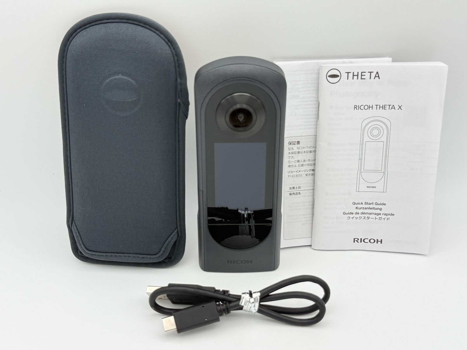 【動作確認済】RICOH THETA X リコー シータ 360度カメラ メタリックグレー
