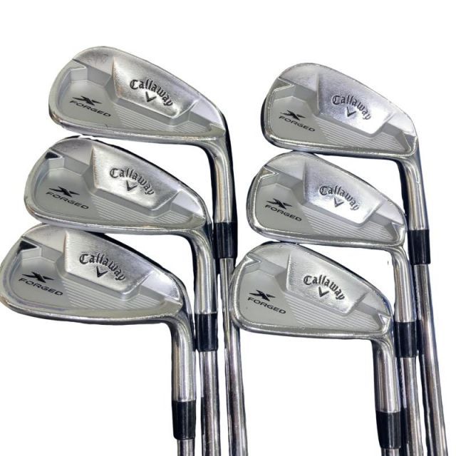 【中古】 キャロウェイ X FORGED STAR(2021) 6S アイアンセット IR 純正特注シャフト (フレックスS) メンズ 男性用 右利き 右用 Cランク ゴルフクラブ