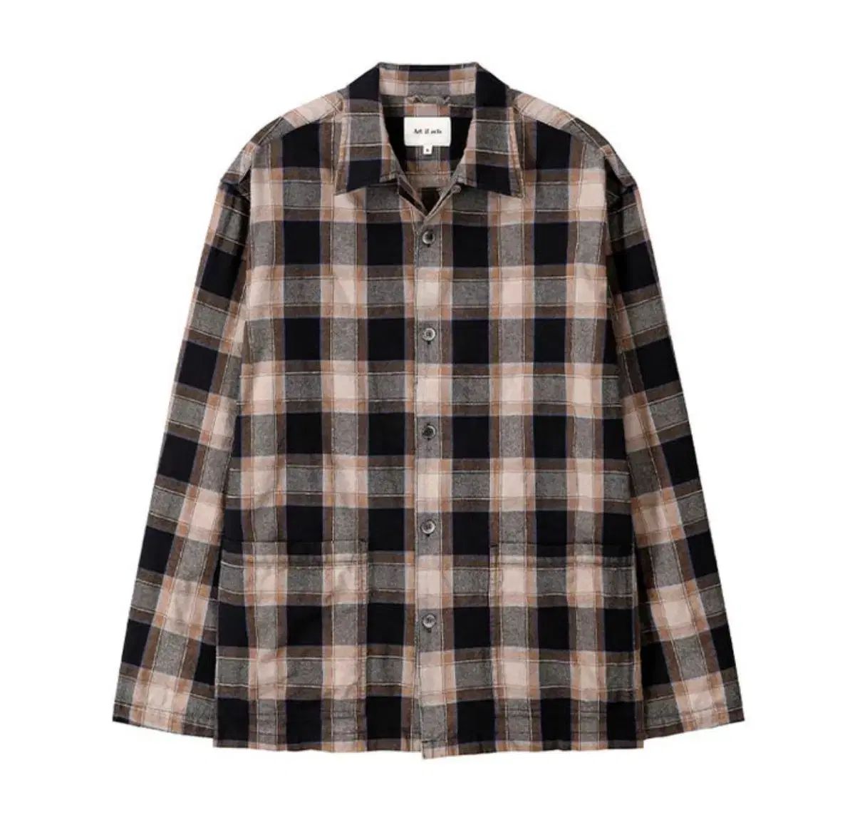 XL アートイツアクツ Oriental Check Two Pocket Jacket_Seaside