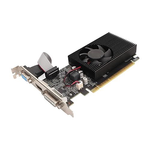 ☆新品☆GT730 グラフィックス カード、4G DDR3B 128 ビット ビデオ グラフィックス カード、VGA DVI HDMI をサポート、シングル ファン ロープロファイル グラフィックス カード、PCI Express 2.0 X 1e3bc90b