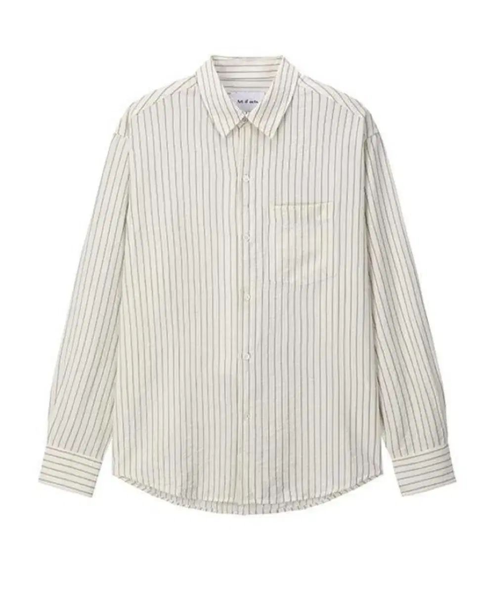 XL アートイッツアクツ Wrinkle Rayon Shirt_Cream/Charcoal 8,069円