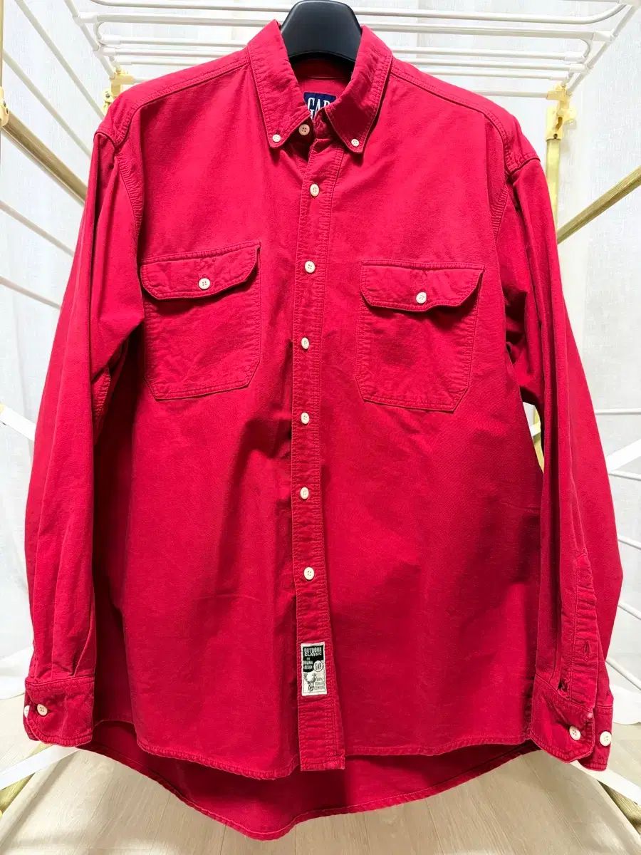 90s オールドギャップ オックスフォード レッド シャツ 9,139円