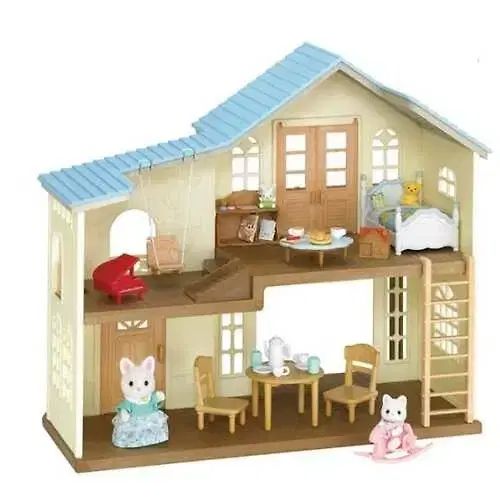 シルバニアファミリー スカイ ルーフ 2階建て ギフトセット 中古品