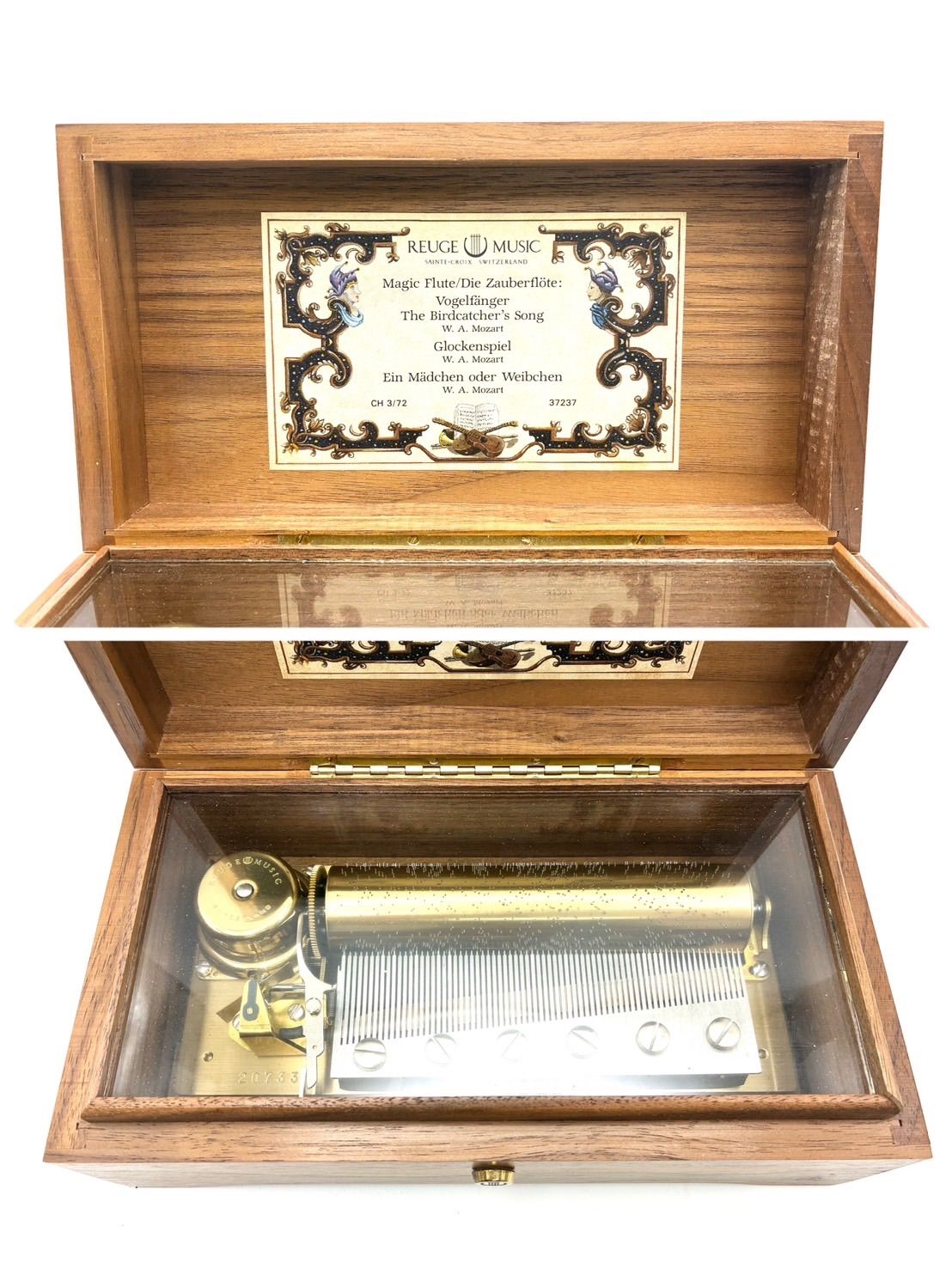 希少 稼働品】美品 REUGE MUSIC リュージュ CH 3/72 72弁 3曲 MOZART