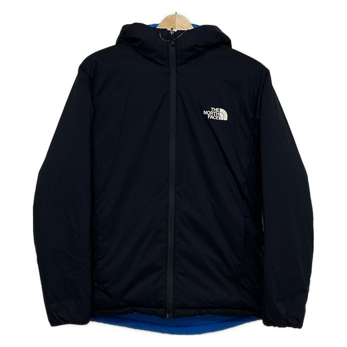 THE NORTH FACE(ノースフェイス) ブルゾン サイズS レディース - ダークネイビー×ブルー 長袖/リバーシブル/中綿/冬
