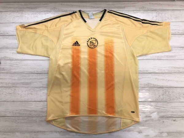 アディダス adidas CLIMACOOL アヤックス・アムステルダム AJAX 2004-2005 アウェイユニフォーム 半袖 ゲームシャツ 黄色 2XO メンズ 5,740円