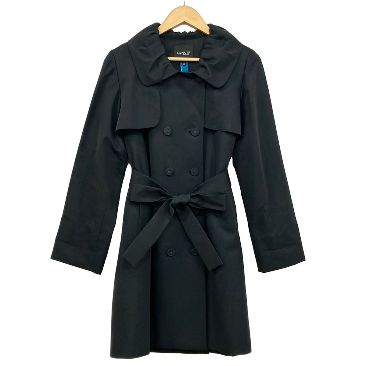 LANVIN COLLECTION(ランバンコレクション) コート サイズ38 M レディース - 黒 長袖/秋/冬