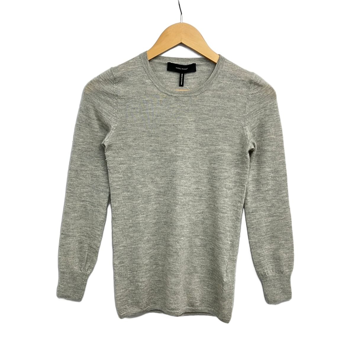 ISABEL MARANT(イザベルマラン) 長袖セーター サイズ36 S レディース - ライトグレー クルーネック/カシミヤ/シルク 7,505円