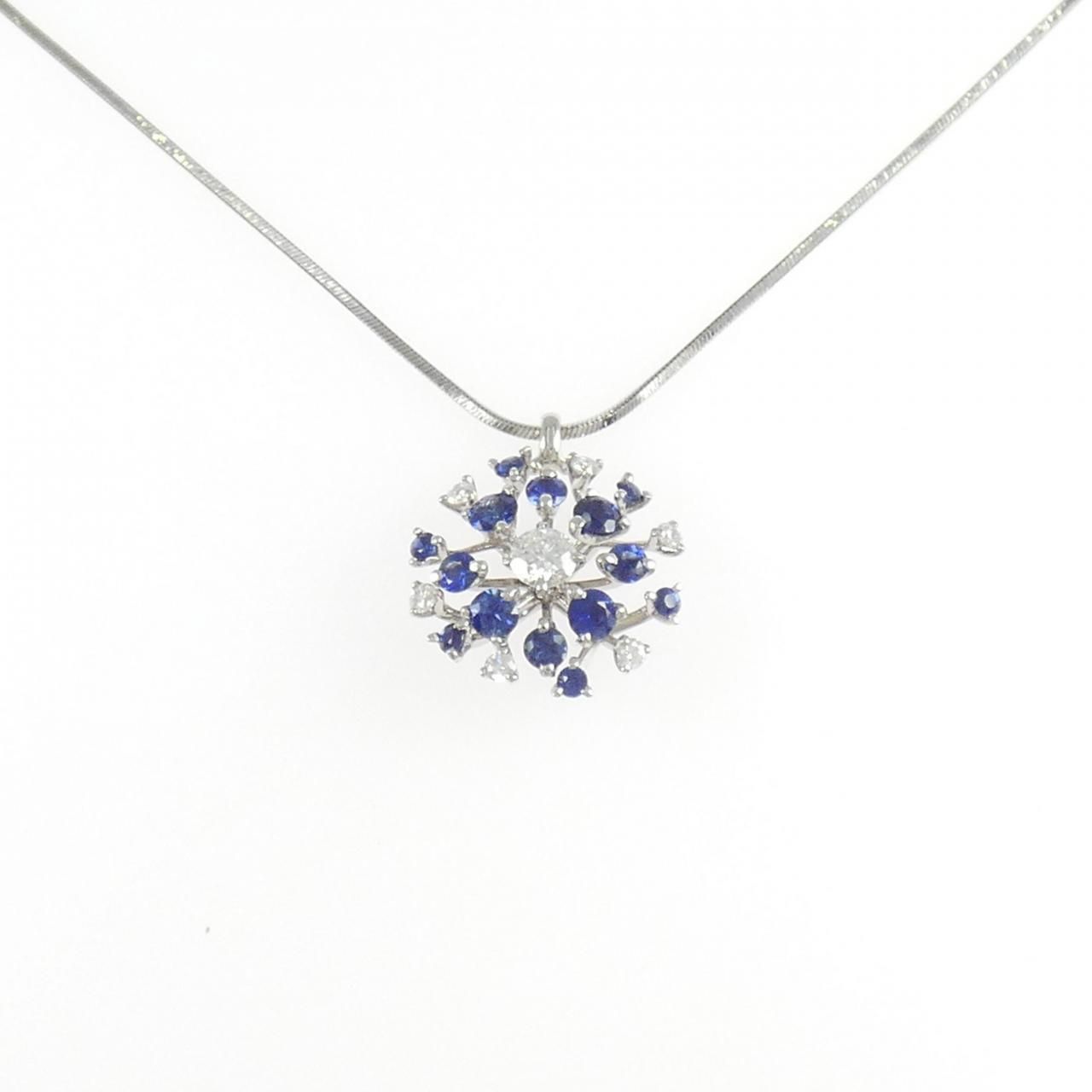 PT900/PT850 サファイヤ ネックレス 0.91CT