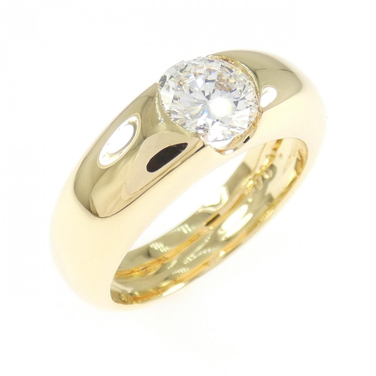 K18YG Diamond ring 1.049CT