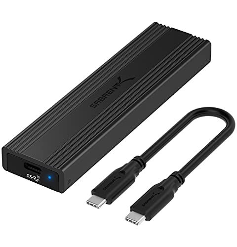 SABRENT M.2 SSD外付けケース/ M.2 SSD PCIe NVMeとSATA SSDに対応/ SSD 1TB、SSD 2TB、SSD 500GB、SSD 4TB、16TBまで対応/ USB Type-C 3.2/ 10gbps/ b68224cb