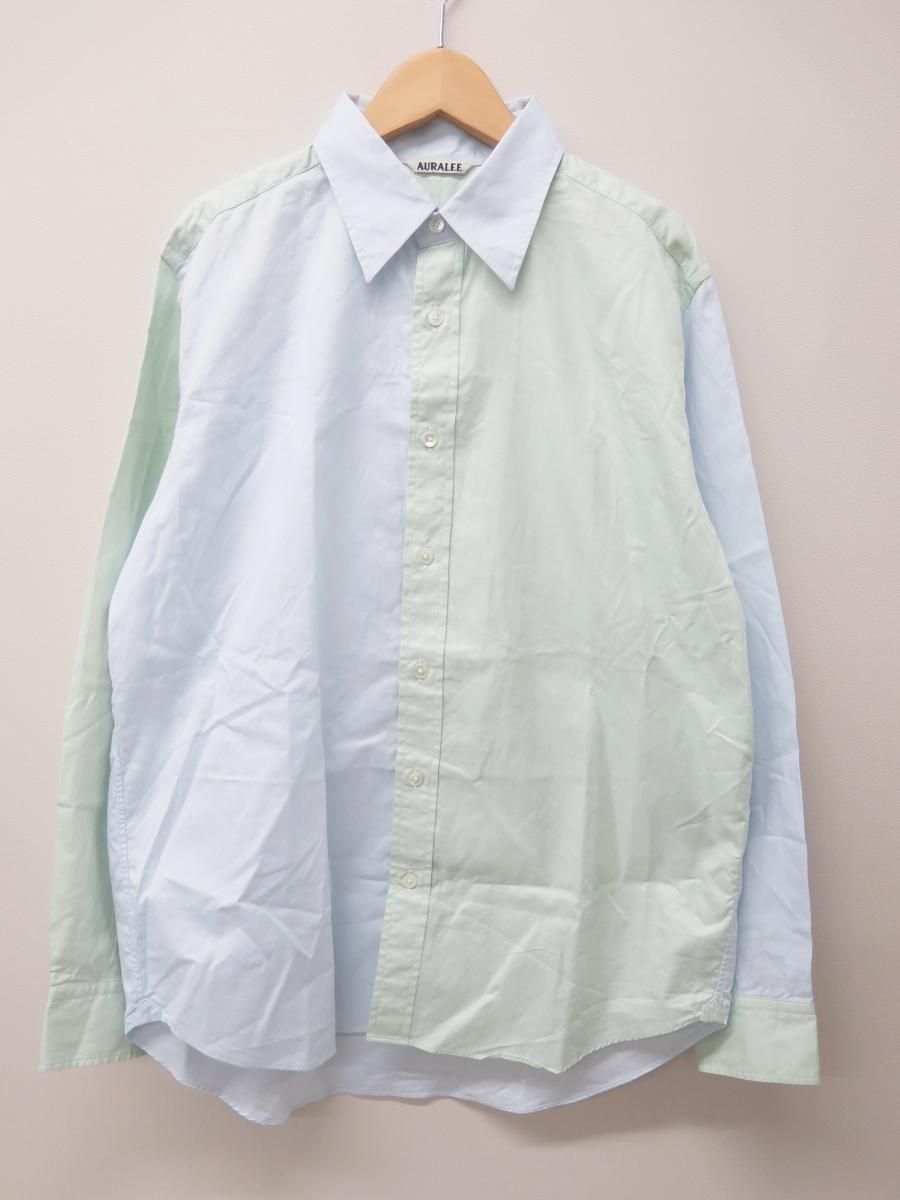 ★9381☆AURALEE オーラリー A25AS01FO 25AW FINX OX CHAMBRAY SHIRT オックスシャンブレー シャツ　3