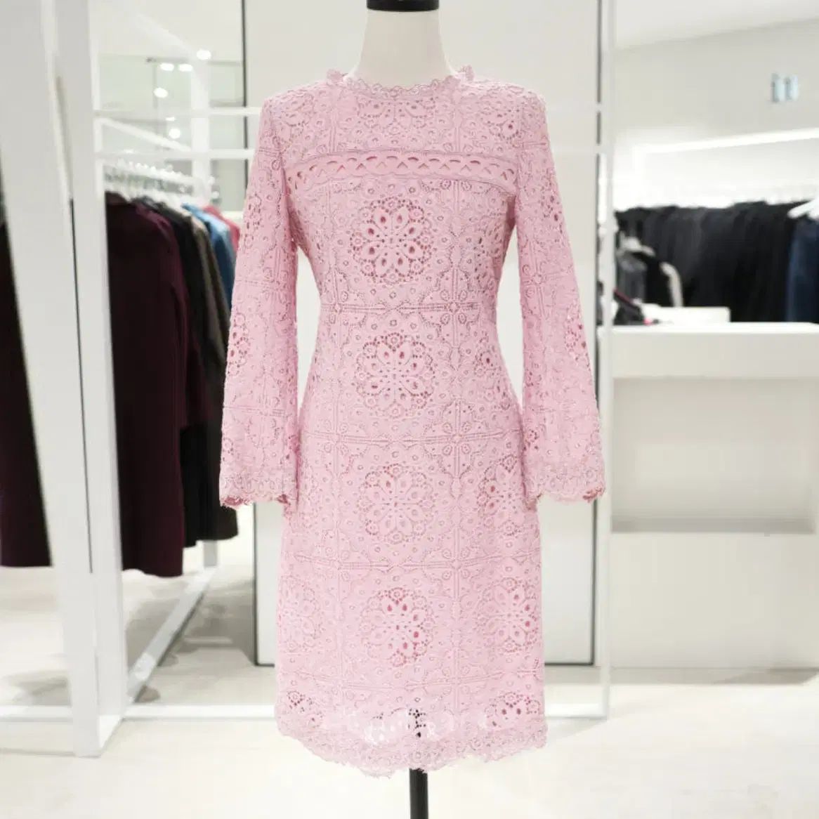 イッミシャ (itMICHAA) ラウンドネック レースワンピース 55 新品