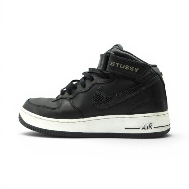 STUSSY NIKE AIR FORCE1 07 MID SP BLACK サイズ27.5cm DJ7840-001 ステューシー ナイキ エアフォース1 ミッド スニーカー 大名店