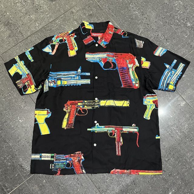Supreme 26ss Guns Silk S/S Shirt SIZE-L シュプリーム ガンズシルク半袖シャツ 南堀江店 25,575円
