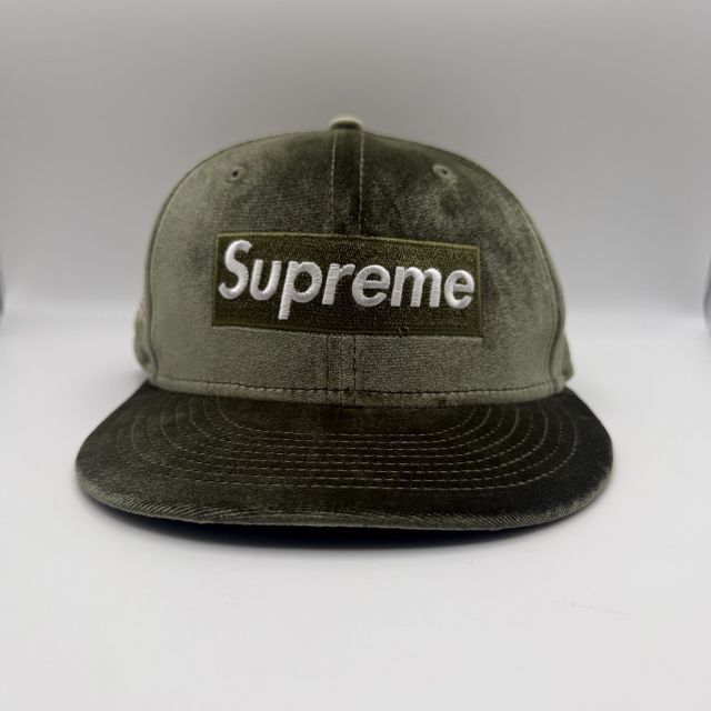 Supreme 22aw Velour Box Logo New Era Cap SIZE-(7-1/4 57.7cm