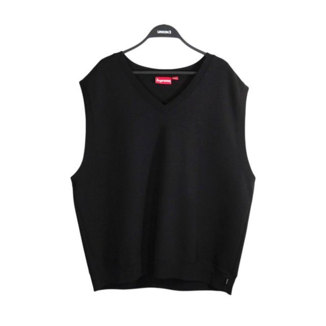 SUPREME 23ss SWEATSHIRT VEST BLACK サイズXL シュプリーム スウェットシャツ ベスト トップス 大名店