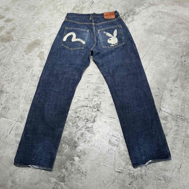 EVISU PLAY BOY NO.2 2001 DENIM PANTS SIZE-32x35 エビス ジーンズ デニムパンツ 心斎橋店