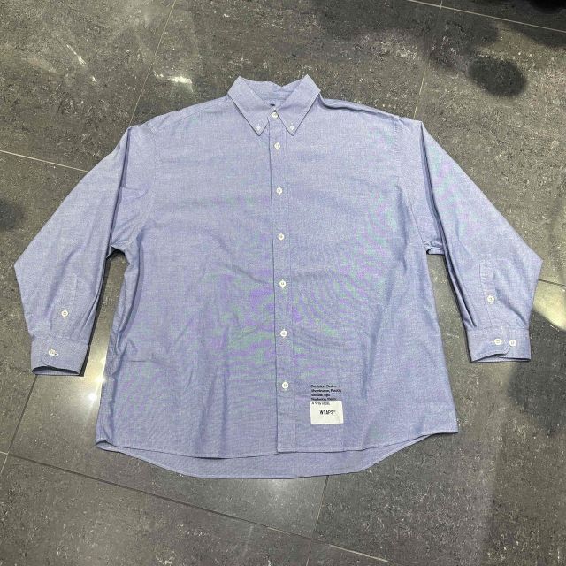 WTAPS 23ss BD/LS/CTPL.OXFORD.COOLMAX SIZE-3 231GWDT-SHM01 ダブルタップス 長袖シャツ 南堀江店