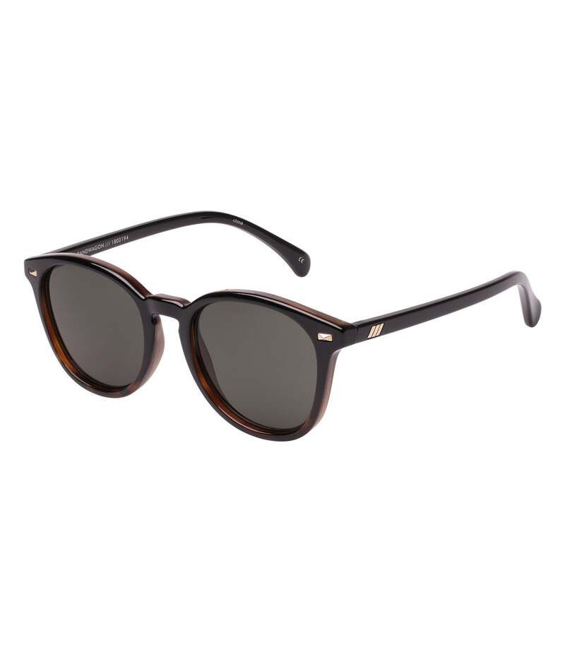 ルスペックス レディース アクセサリー サングラス・アイウェア Le Specs Bandwagon Round 51mm Sunglasses Black Tortoise ブラック