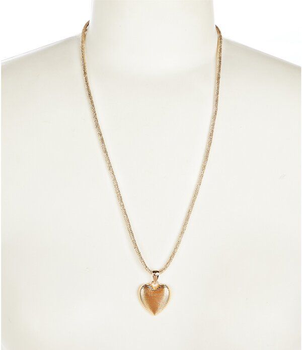 アンナアヴァ レディース アクセサリー ネックレス・チョーカー レース Anna Ava Heart Long Pendant Necklace Gold ゴールド