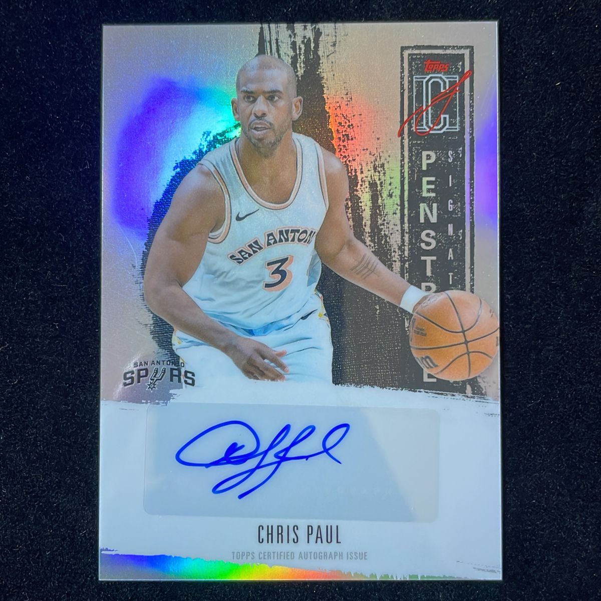 Chris Paul クリス・ポール Topps Signature Class Penstroke 2026 Refractor Auto サイン 直筆 Spurs スパーズ