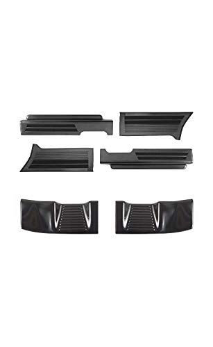 N◆サムライプロデュース スペーシア スペーシアカスタム スペーシアギア MK54S MK94S MK53S 対応 サイドステップ ＆ ラゲッジ スカッフプレート 6P ブラックヘアライン