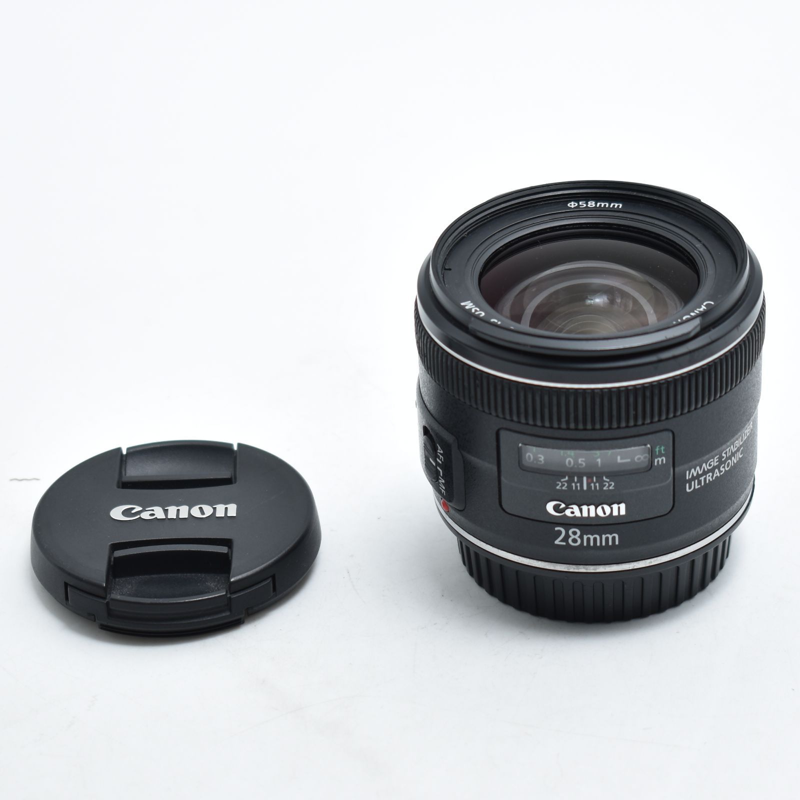 B#13260 Canon 単焦点レンズ EF28mm F2.8 IS USM フルサイズ対応