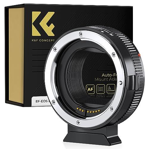 K&F CONCEPT 電子接点 マウントアダプター EF-EOSR オートフォーカス AF機能搭載 電子マウントアダプター EF-EOS R キヤノン EF/EF-Sマウントレンズ Canon対応 RFマウントカメラ変換 絞り調整可能 手振 d3090edd 7,523円