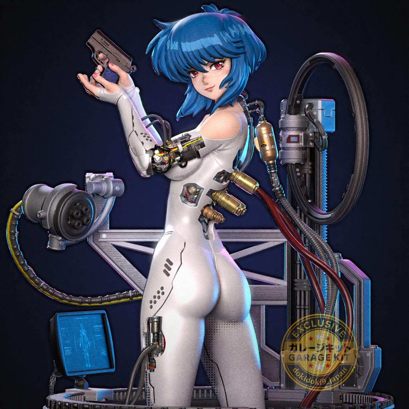 1/6 フィギュア ガレージキット 未塗装未組立 草薙 素子 B 攻殻機動隊