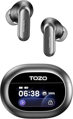 TOZO NC20 Pro イヤホン bluetooth ワイヤレスイヤホン アダプティブ式 ハイブリッドANC 52dB低減 中低音域 暖色系音質/最先端カスタムEQ「寒色系音質への変更可能」 LDAC対応ハイレゾ マルチポイント ワイヤレス充電 装着検mt 9,994円