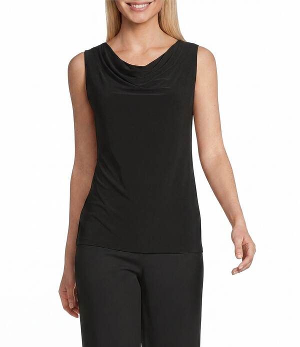 ジョーンズニューヨーク レディース トップス タンクトップ ノースリーブ Jones New York Cowl Neck Sleeveless Top Jones Black ブラック 13,306円