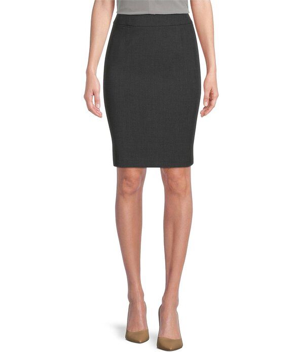 カルバンクライン レディース ボトムスカート Calvin Klein High Rise Luxe Stretch Coordinating Pencil Skirt Charcoal チャコール
