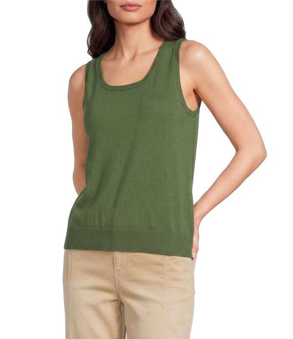 ウエストバウンド レディース アウター ニット・セーター プチ ノースリーブ Westbound Petite Sleevelesscoop Neck Sweater Tank Top Vineyar