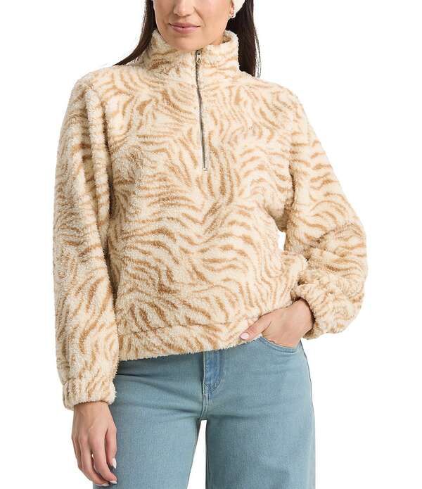 ボルコム レディース アウター ジャケット・ブルゾン Volcom Halfstone Long Sleeve Sherpa Pullover Vintage White ホワイト 7,796円