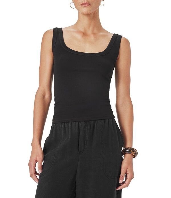 スプレンディット レディース トップス タンクトップ ノースリーブ ニット Splendid Josie Knit Scoop Neck Sleeveless Tank Black ブラック