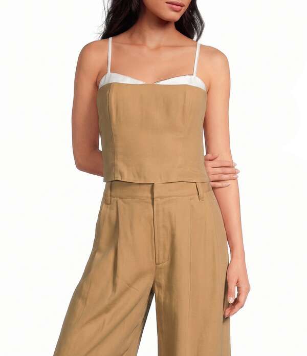 ジャンビニ レディース トップス タンクトップ ノースリーブ Gianni Bini Hannah Twill Sweetheart Neck Sleeveless Coordinating Cami 23,288円