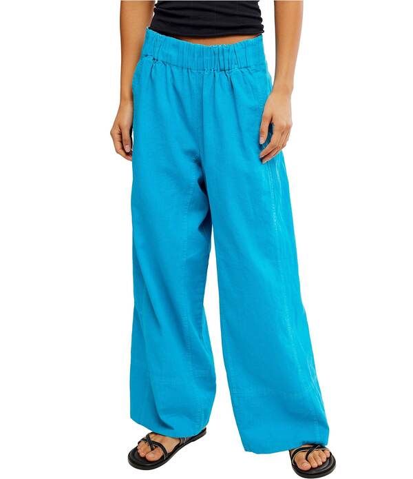 フリーピープル レディース ボトムス カジュアルパンツ リネン Free People Days End Linen Pull On Pants Hawaiian Ocean